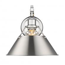  3306-1W CH-PW - Orwell CH 1 Light Wall Sconce in Chrome with Pewter shade